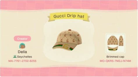 gucci hat qr code animal crossing